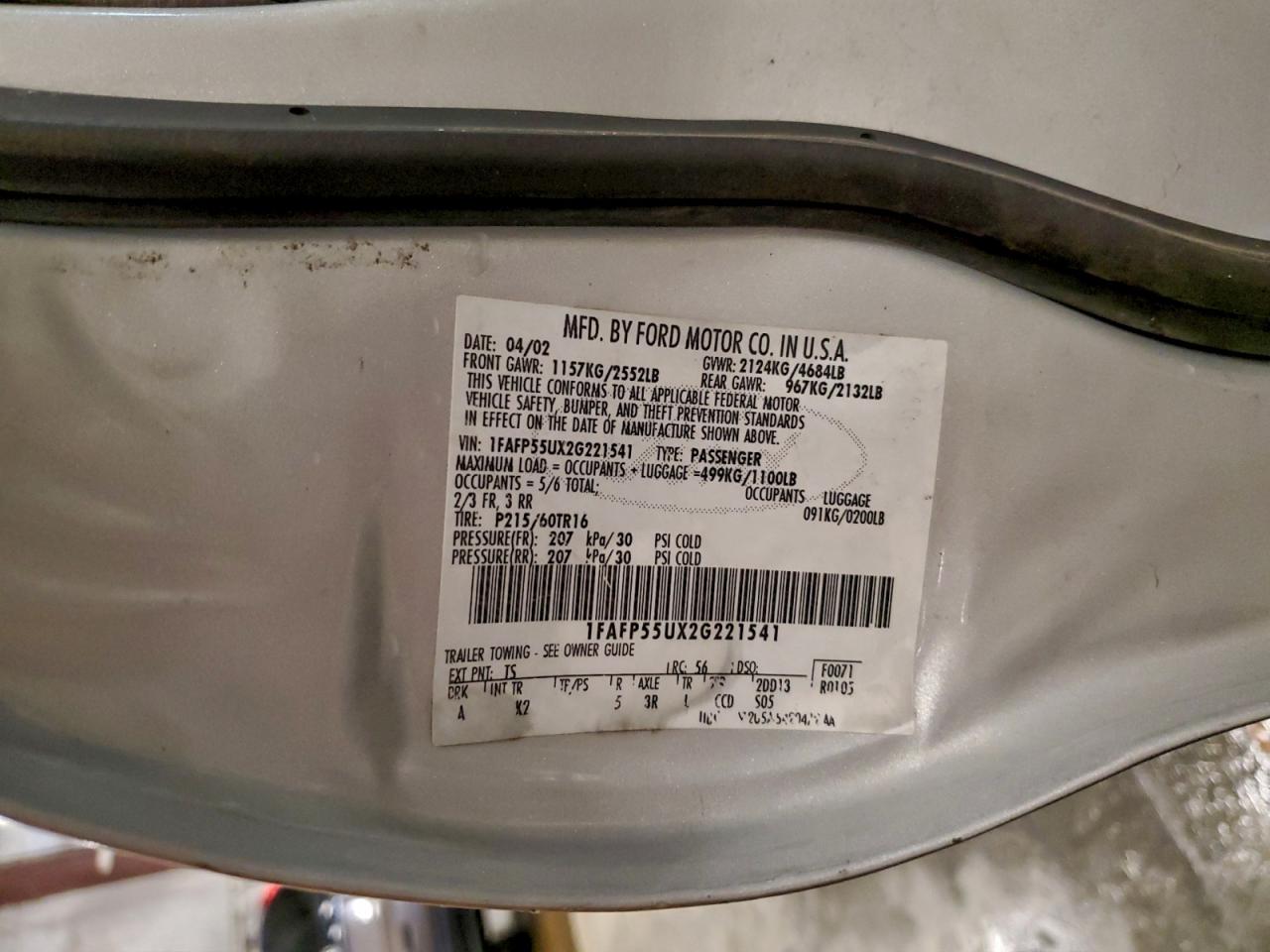 Ford Taurus Ses Ses Image 9