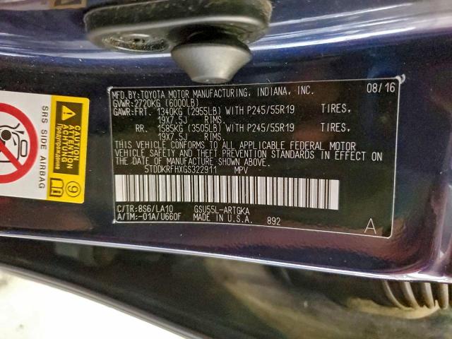 Toyota Highlander Limited Image 9