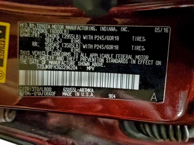 Toyota Highlander Xle Image 9