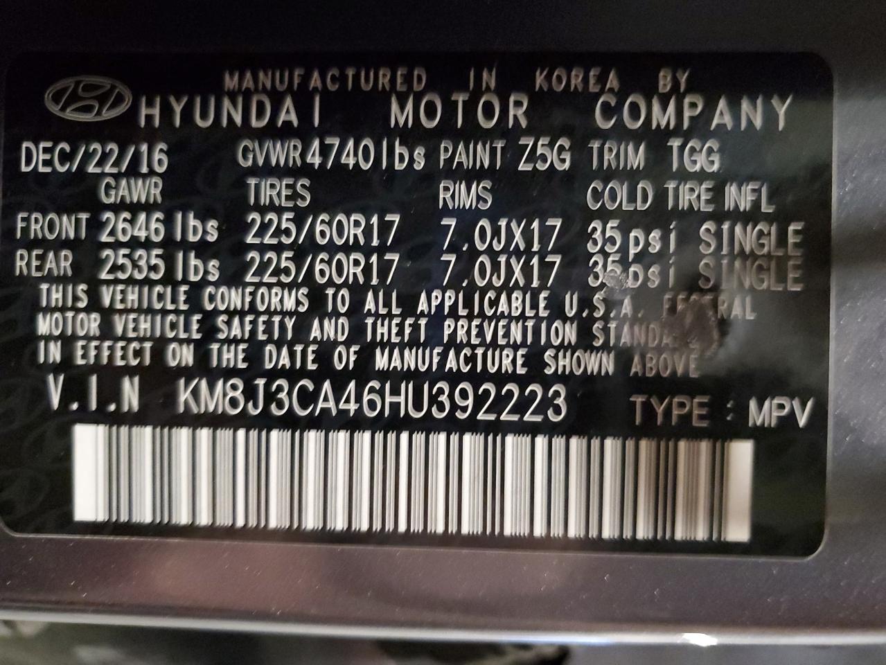 Hyundai TUCSON Limited Image 10