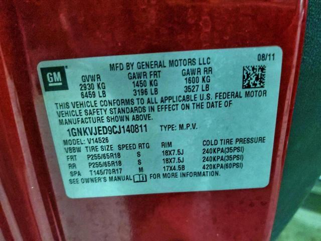 Chevrolet Traverse Lt Image 12