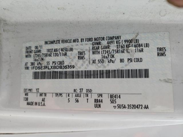 Ford Econoline E350 Super Duty Cutaway Van Image 12