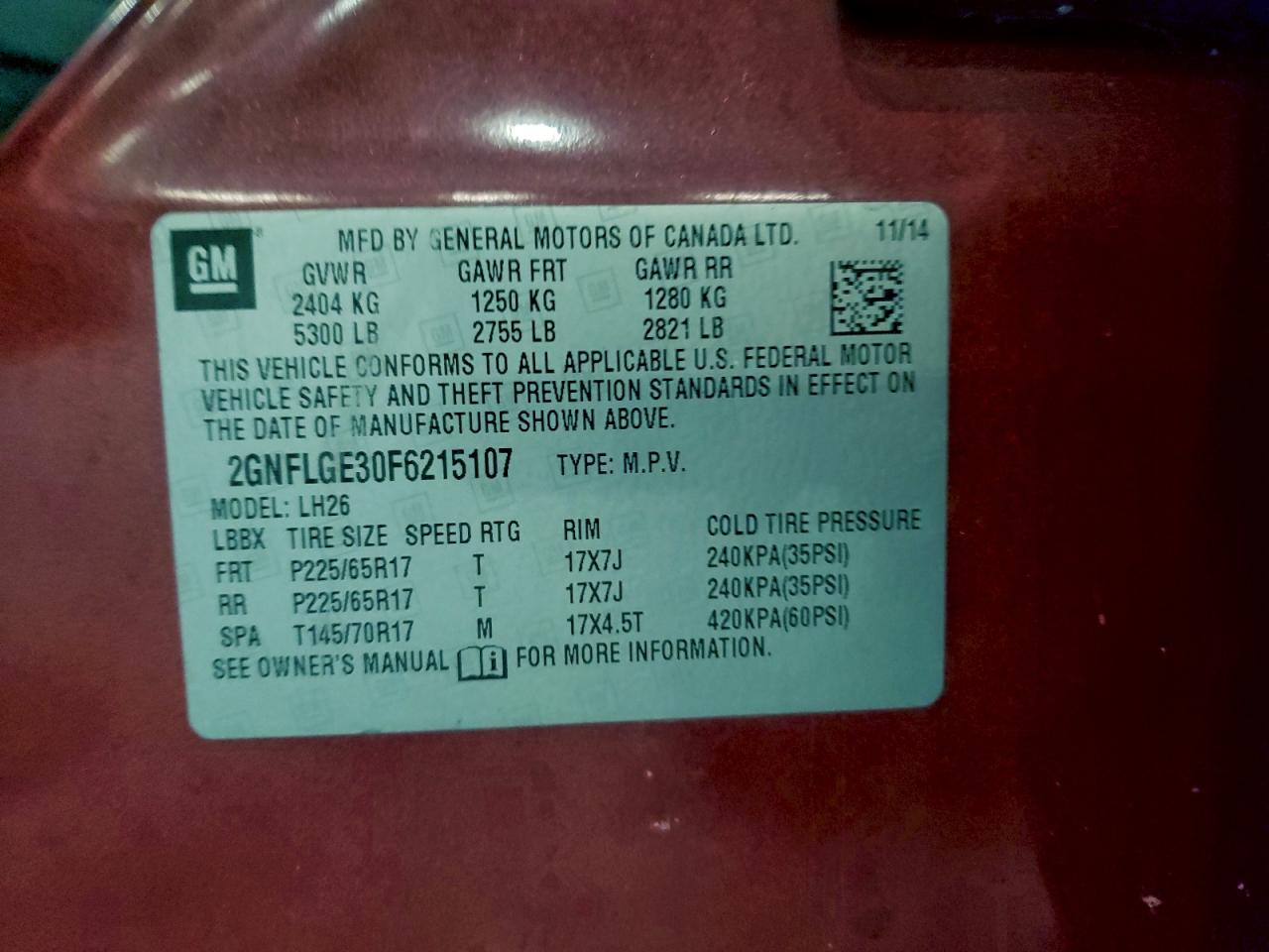 Chevrolet Equinox Lt Image 12