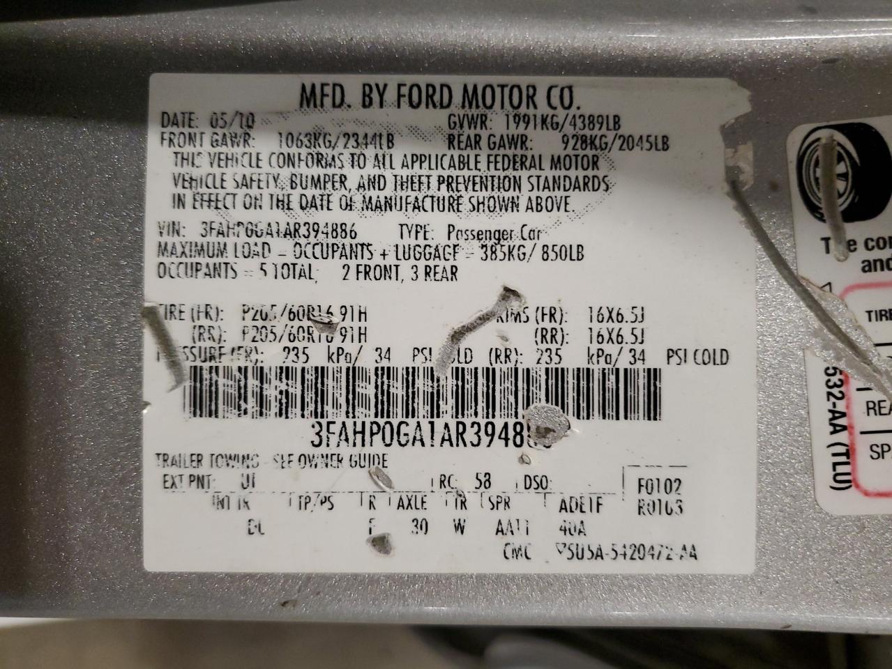 Ford Fusion S Image 12