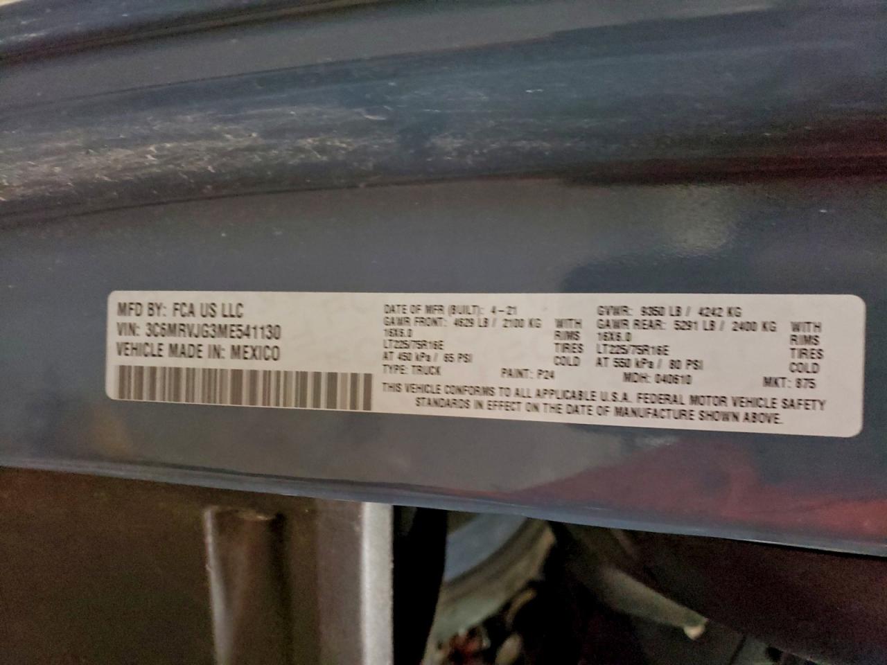 Ram Promaster 3500 High Image 13